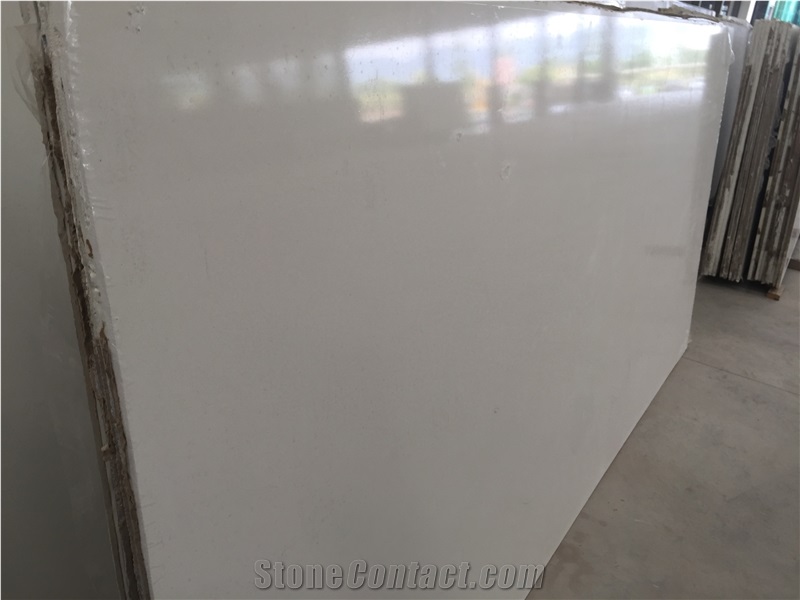 Ce Sgd Certifieed White Man Made Quartz Stone Solid Surfaces Polished Slabs Tiles Engineered Artificial Stone Slabs for Hotel Kitchen,Bathroom Backsplash Walling Panel Customized Edge