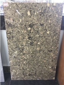 Natural Looks Quartz Stone Slab Standard Sizes 126 *63 and 118 *55 with High Hardness and High Compression Strength from Guangdong Yunfu Ce Sgs Certified