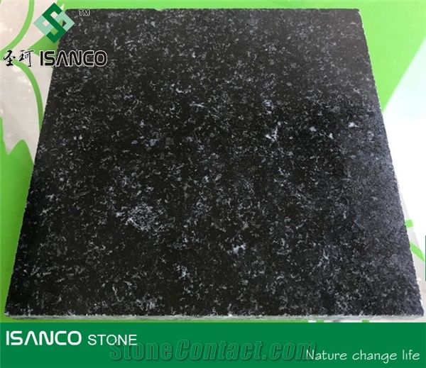 Chinese Black Granite with White Spots Yuexi Black Granite Wall Covering Black Granite Slabs Black Granite with Copper Color Back Granite Flooring Black Granite Skirting Polished Granite Tiles Cheap