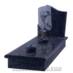 Granite Memorial Usage and Granite Material Granite Flat Tombstone Style Granite Tombstone for Cemetery