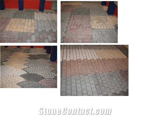 Paving Stone Type Antique Granite Cobblestones Nature Stone Cubes
