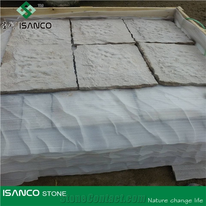 Sandstone Paving Cube, Flagstone Floor Covering Tiles