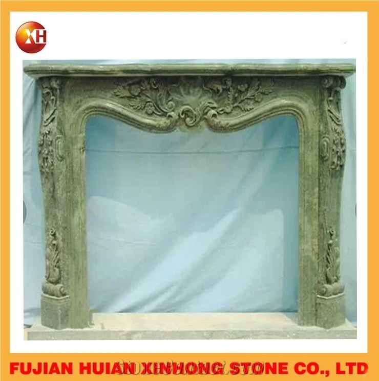 Carved Suspended Marble Fireplace,Indoor Freestanding Fireplace