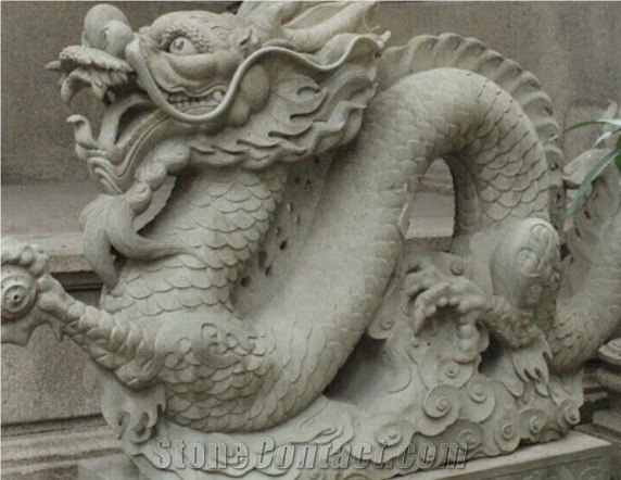 chinese dragon sculpture head