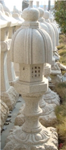 Nuresagi Type Granite Stone G603 3 Feet（High100cm）Chinese Lantern Garden Lantern