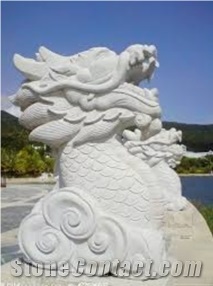 Xinhong Hand Carved Sculptures Big Dragon High Quality Animal Statue