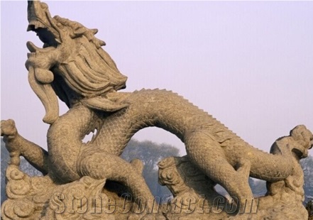 Xinhong Newest Published Religion Outside Decoration Landscape Big Dragon Statue