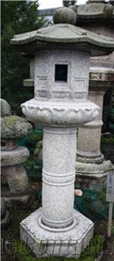 Yunoki Type Granite Stone G603 3 Feet（High 100cm）Japanese Lanterns Chinese Style Lanterns