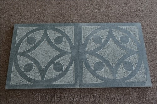 Mossy Green Stones with Antique Specie Made in Vietnam Slabs & Tiles, Viet Nam Green Limestone