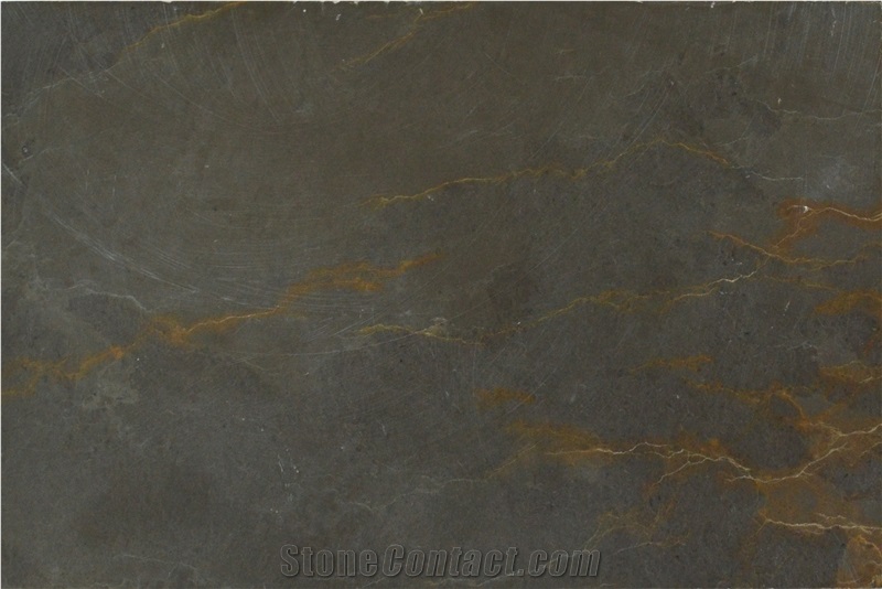 Scraped Blue Vein Red Marble
