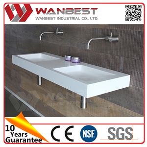 2 Wash Basins / Double Sink Bathroom Mirror Cabinet and Stainless Steel Bathroom Basin Cabinet
