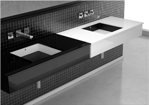 Ceramic Double Bowl Wash Basin Counter Top Cabinet Basin Bathroom Vanity Sanitary Ware Supplier