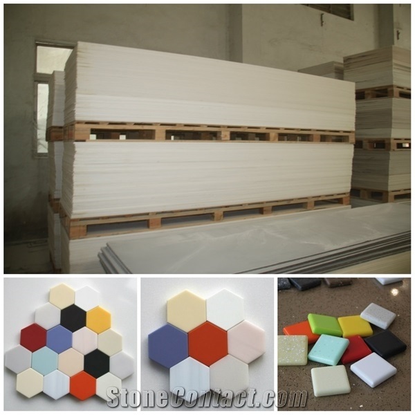 China Produced 2440*760*12mm Acrylic Solid Surface Sheets for Shower Walls