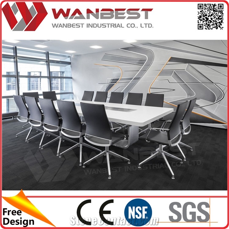 Conference Table and Chairs Touch Screen Conference Table
