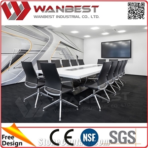 High Quality White Meeting Room Fancy Conference Table