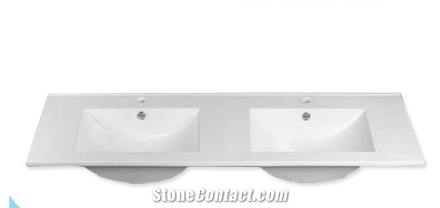 Marble Bathroom Double Wash Basin