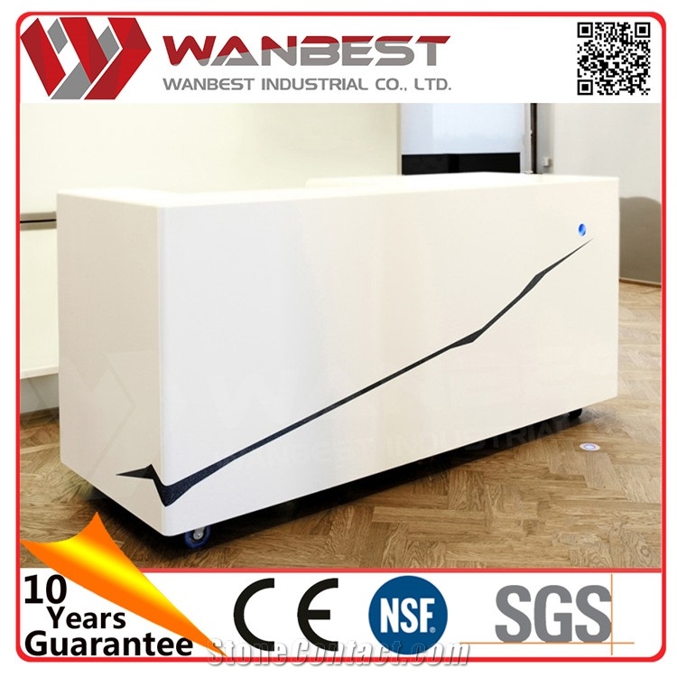 Modern Furniture Artificial Stone Solid Surface Office Reception Desk