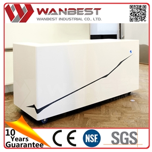 Modern Furniture Artificial Stone Solid Surface Office Reception Desk