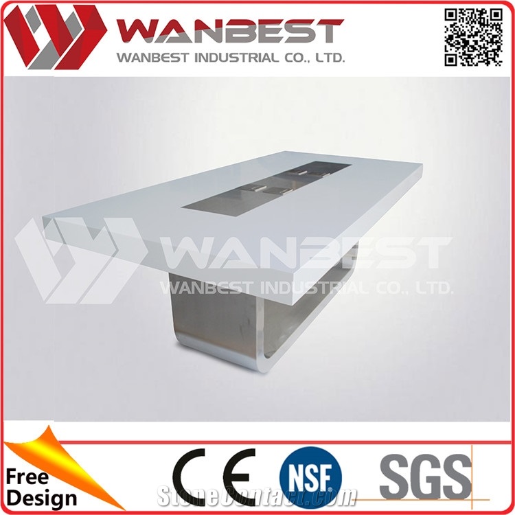 Wanbest Supply High Quality Corian Conference Table Meeting Room Table