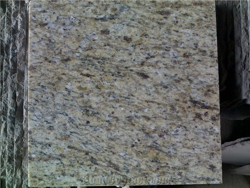 Good Price Brazil Polished Giallo Ornamental/Venetian Gold/Amarelo Ornamental/Amarillo Ornamental/Ornamental Yellow Granite Tiles & Slabs & Cut-To-Size for Flooring and Walling,Own Factory Wholesale