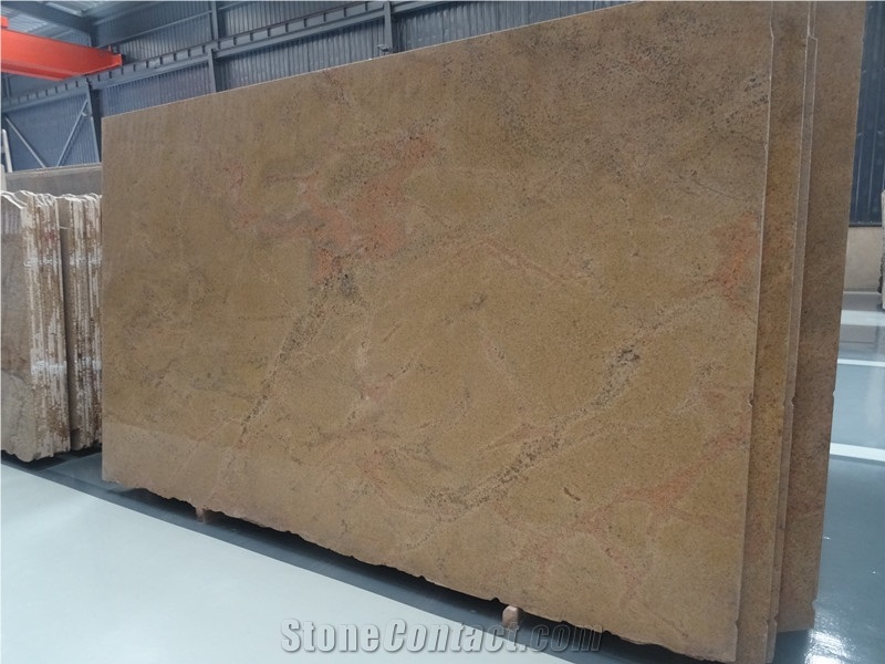 Good Price High Quality India Polished Sahara Gold,Impala Gold Granite Slabs & Tiles & Cut-To-Size for Flooring and Walling,Own Factory Sale for Project/Hotel/House