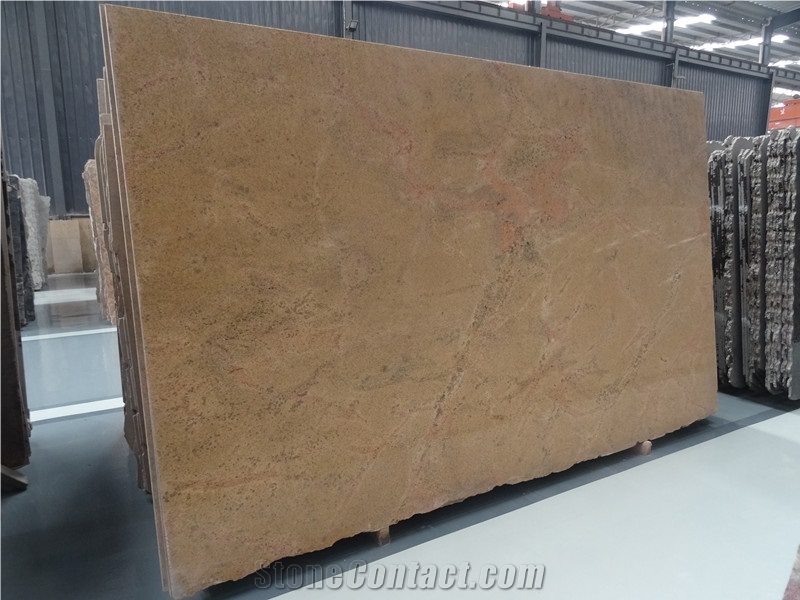Good Price High Quality India Polished Sahara Gold,Impala Gold Granite Slabs & Tiles & Cut-To-Size for Flooring and Walling,Own Factory Sale for Project/Hotel/House
