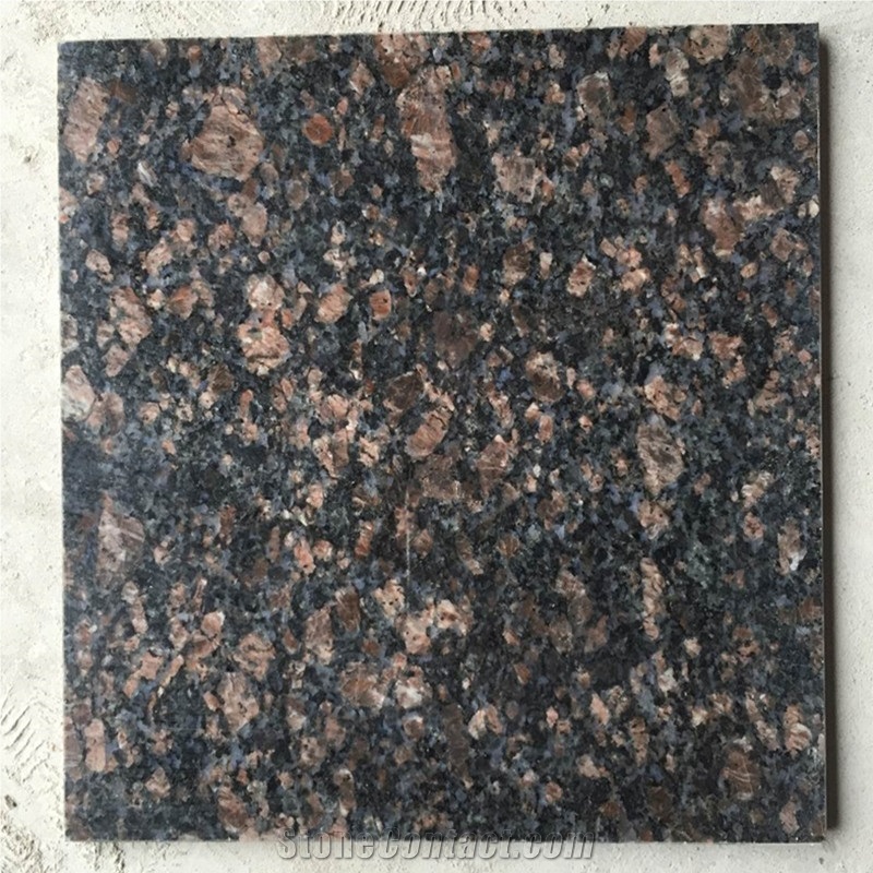 India Polished Sapphire Brown Marron Zafiro Lava Brown Granite