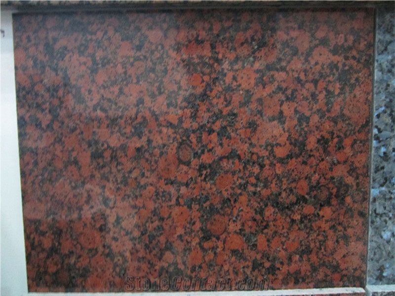 Own Factory Good Price Finland Polished Carmen Red/Carmen Rot/Rojo Carmen/Rosso Carmen Red/Virolahden Punainen/Virolahti Granite Tiles & Slabs & Cut-To-Size for Floor Covering and Wall Cladding