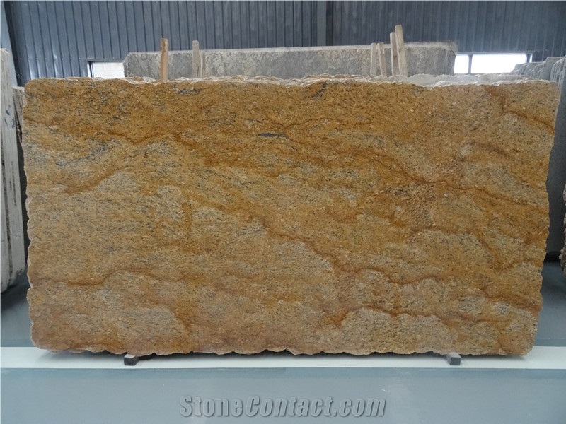 Own Factory Good Price Juparana Dourado Granite Slabs & Tiles & Cut-To-Size for Floor Covering and Wall Cladding,Brazil Yellow Granite for Project/Hotel/House
