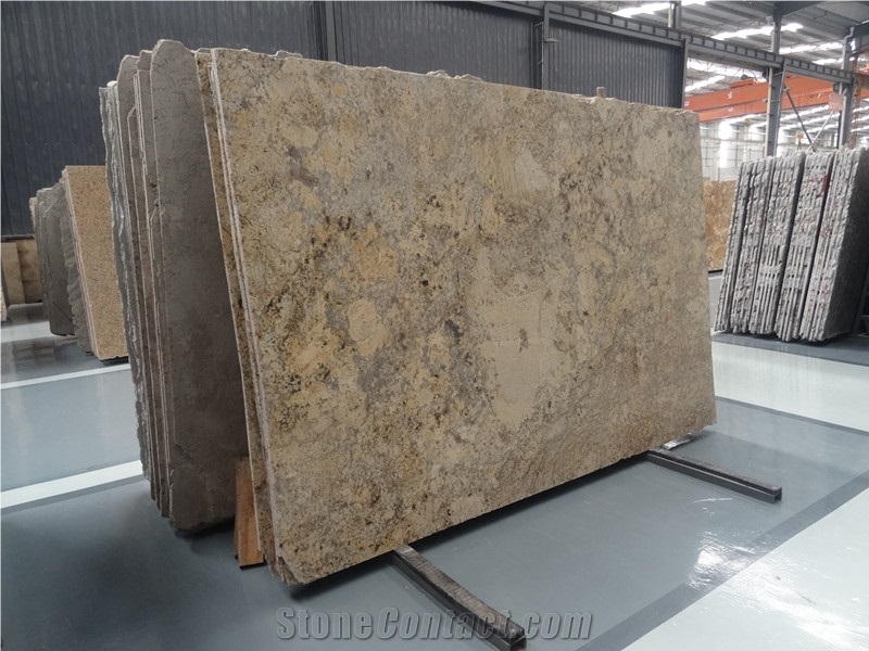 Own Factory Lowest Price Brazil Golden Persa/Amarelo Persa/Persa Gold/Cream Persa/Giallo Palmeiras Granite Slabs & Tiles & Cut-To-Size,Yellow Granite for Flooring and Walling