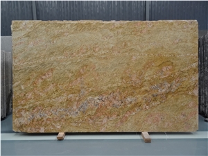 Own Factory Lowest Price Imperial Gold Dust Granite Slabs & Tiles & Cut-To-Size,India Yellow Granite