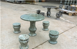 Natural Jadeite Stone Tables for Indoor or Outdoor,Coffee Garden Computer Tables