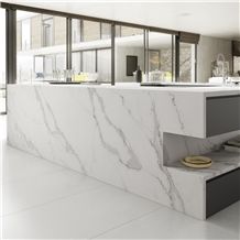 quartz calacatta bathroom marble stone kitchen silestone countertop engineered backsplash surfaces walling gloss artificial vanity tops solid panel bath hotel