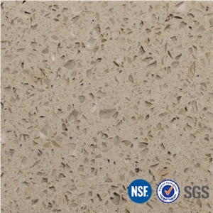 Manufacturer -Beige Quartz Stone Cream Color Tiles Slabs Solid Surface Engineered Stone Walling Flooring-B01
