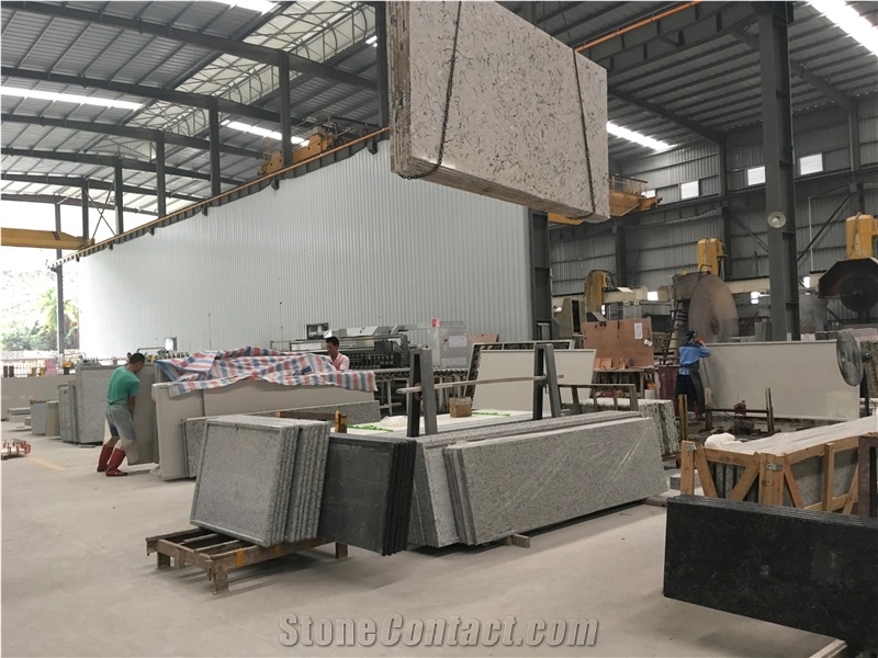 Manufacturer Of Quartz Stone Brazil Yellow Crystal Spot Granite Look Customized Kitchen Islands Top, Engineered Stone Kitchen Countertops a Quality with Nsf Sgs