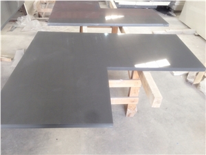Oem Manufacturer Pure Grey Quartz Stone Kitchen Work Tops Solid Surface,Gray Engineered Stone Bench Tops with Nsf Sgs
