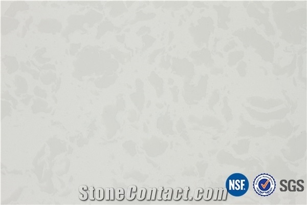 Spray White Quartz Stone Engineered Stone Walling Tiles Slabs /Artificial Stone Sildestone Solid Surface a Quality Customized Edges for Kitchen Bathroom Design