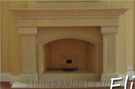 Stone Fireplace, China Black Granite Fireplace