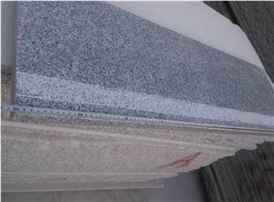 Hubei G603 Granite Stairs with a 5cm Width Anti-Slip Flamed Line