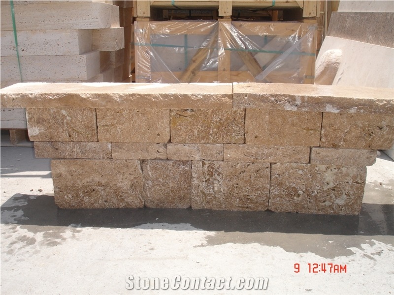 Noce Travertine Wall Stone