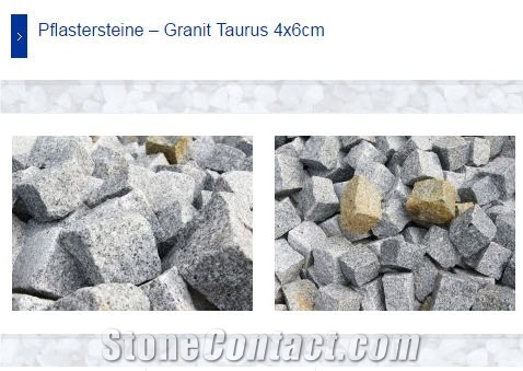 Granite Taurus 4x6cm Cobbles