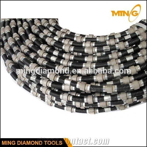 Diamond Wire Saw for Stone Cutting with 6.4mm 7.3mm Diamond Wire Saw Beads