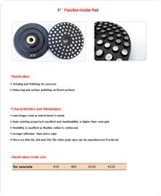 Flexible Holder Grinding Pad 5inch