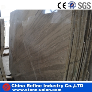 Chinese Chuanbei Marble Slab & Tile, Straight Line Brown Marble & Coffer Marble with Vein