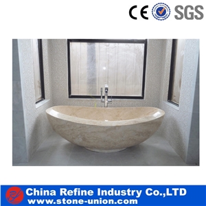 Customized Beige Marble Bathtubs Factory Wholesale