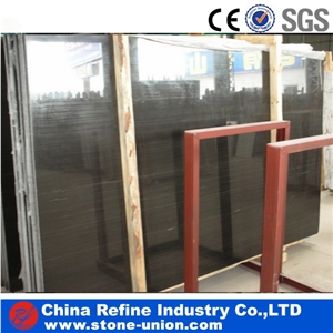 High Quality Black Wood Grainy Marble Slab & Black Wood Vein Marble