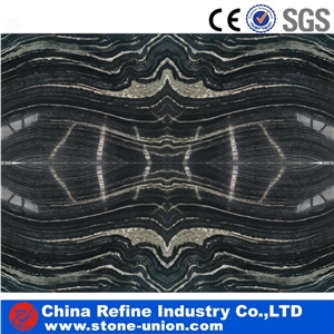 Natural Ancient Wood Grain Marble Slab&Black Forest Marble, Black Ancient Wood Vein Marble for Floor and Walls