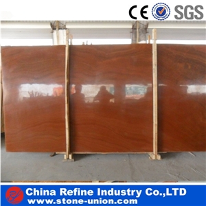 Natural Red Wooden Marble Slab &Tile &Red Marble Floor and Wall Tiles