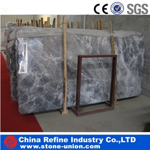 Sliver Ermine Grey Marble Slab & Polish Grey Marble Slab