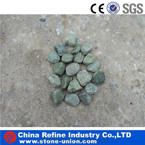 White Flint Pebble Stone In China, Sand White Slate Pebble